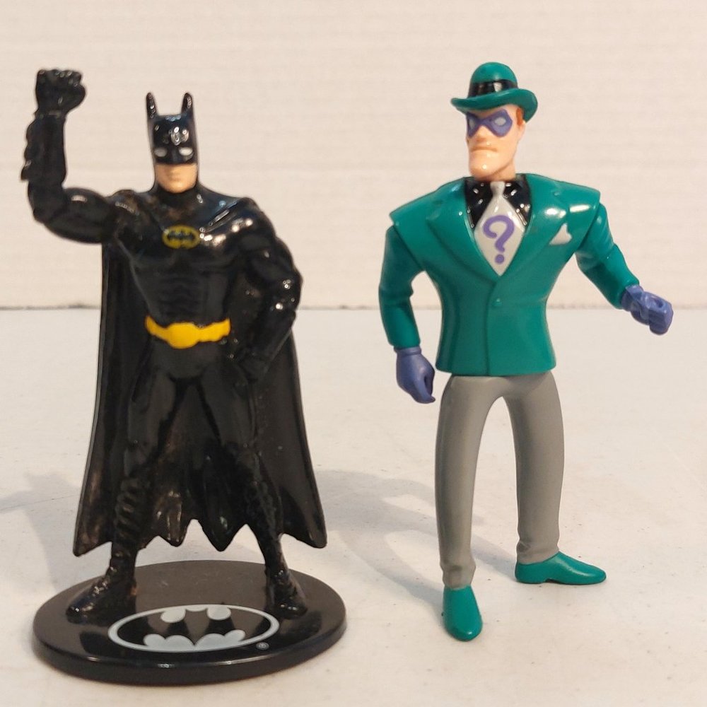 Vtg Batman and the Joker PVC Figures 3.75"